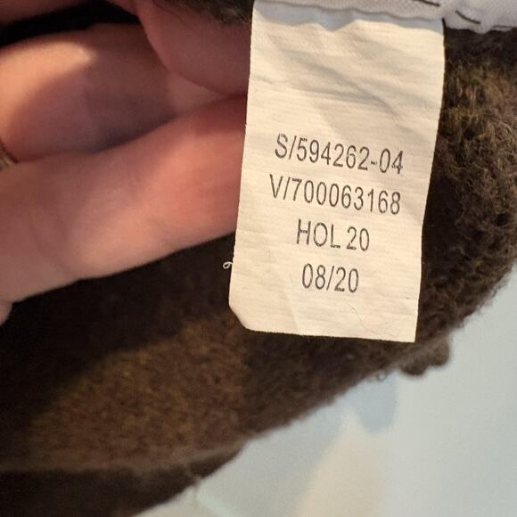 Banana Republic Sweater Mens Small Brown Shawl Collar Eco Pullover Textured Knit - Picture 9 of 10